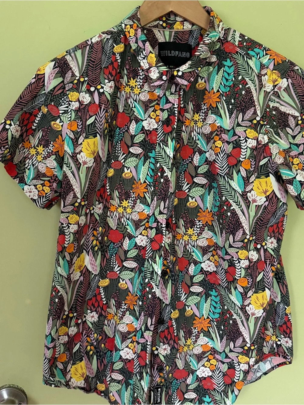Wildfang The Essential Button-Up Shirt Floral -100% cotton - Picture 1 of 6